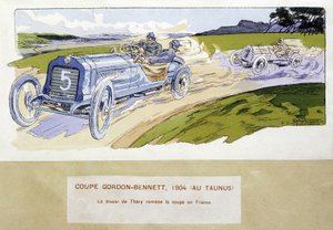 Course : la Coupe Gordon Bennett en 1904 - Ernest Montaut
