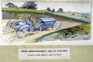 Course : la Coupe Gordon Bennett en 1905 - Ernest Montaut