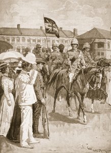 Le chef des Alliés, illustration de Batailles du XIXe siècle : Vol. VII, La guerre de Chine de 1900-1901 par Archibald Forbes, G.A. Henty et Major Arthur Griffiths - Ernest Prater