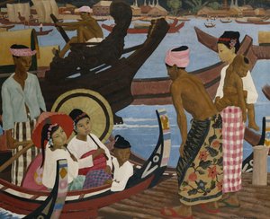 Traversée de la rivière, Birmanie