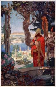 Nabuchodonosor dans les jardins suspendus de Babylone, 1915 - Ernest Wellcousins