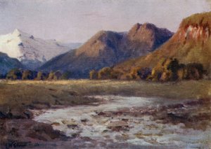 Les plaines entre les Plateaux, Andes du Sud - Ernest William Christmas