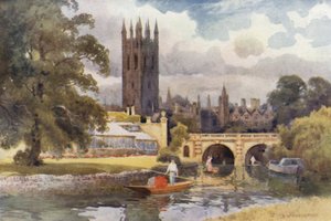 Collège Magdalen depuis le Cherwell - Ernest William Haslehust