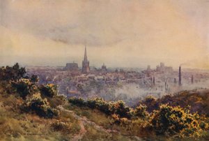 Norwich depuis Mousehold Heath - Ernest William Haslehust