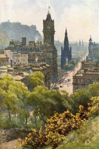 Princes Street depuis Calton Hill - Ernest William Haslehust