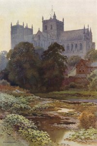 Ripon Minster depuis la rivière - Ernest William Haslehust