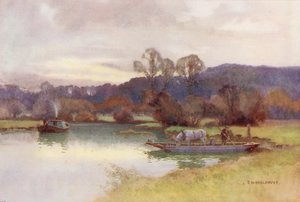 Rivière Thames : Vue des bois de Nuneham - Ernest William Haslehust