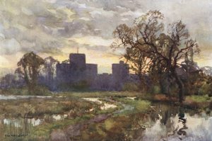 St. Cross depuis les prés - Ernest William Haslehust