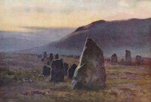 Avenue de pierres, près de Merrivale - Ernest William Haslehust