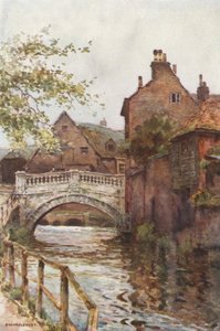 Le pont de la ville - Ernest William Haslehust