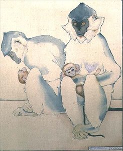 Bébés (Langurs à tête noire) - Ernest Yarrow Jones