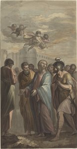 Christ avec apôtres et un soldat romain - Ernest Zacharias Platner