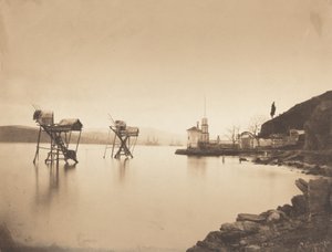 Pêcheries à Kiretch-Bournou Bosphore, Europe, 1854