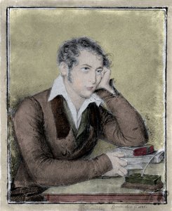 Portrait du patriote, philosophe, penseur politique Carlo Cattaneo (1801-1869) - Ernesta Legnani