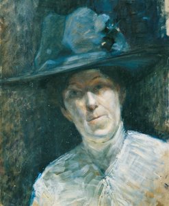 Dame au chapeau bleu - Ernestine von Hüttenbrenner