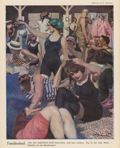 Scène de plage - Ernst (after) Heilemann