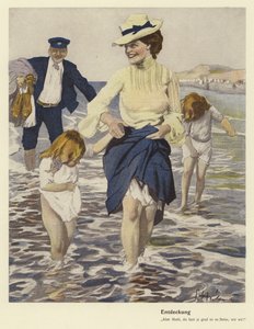 Famille au bord de la mer - Ernst (after) Heilemann