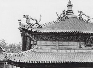 Jehol, Hingkung, Chihli, Toit en bronze doré - Ernst Boerschmann