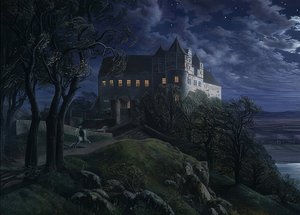 Château de Scharfenberg la nuit