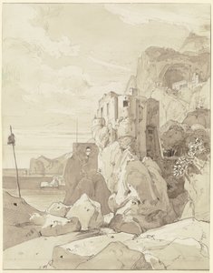 Amalfi, vue sur S. Francesco depuis une tour de guet