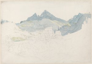 Berchtesgaden avec le sommet du Watzmann au loin