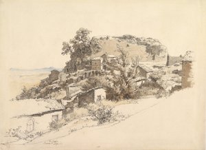 Paysage romain près de Rocca di Papa, 1866 - Ernst Furchtegott Mohn