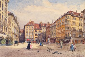 La place des Juifs à Vienne - Ernst Graner