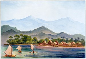 Village, Sumatra, Indonésie, 1906