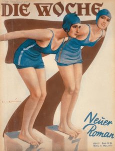 Nageuses au départ / E. Heilemann - Ernst Heilemann