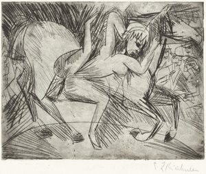 Acrobate sur un cheval, 1913