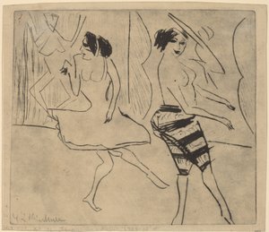Danseurs en studio, 1911