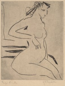 Femme nue assise, 1909 - Ernst Ludwig Kirchner