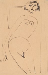 Nu, début 20e siècle - Ernst Ludwig Kirchner