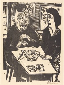 Vieille et jeune femme - Ernst Ludwig Kirchner
