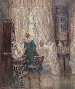 Dans le salon, vers 1910 - Ernst Kolbe