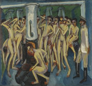 Artilleurs sous la douche - Ernst Ludwig Kirchner