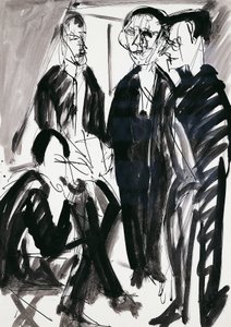 Artiste et groupe Die Brücke à Dresde, par Ernst Ludwig Kirchner - Ernst Ludwig Kirchner