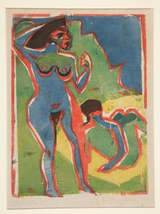 Femmes se baignant - Moritzburg - Ernst Ludwig Kirchner