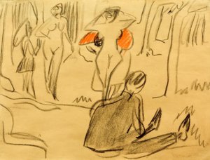 Baigneuses à Moritzburg - Ernst Ludwig Kirchner