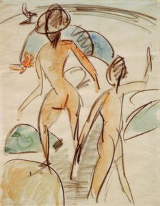 Baigneuse avec chapeau - Ernst Ludwig Kirchner