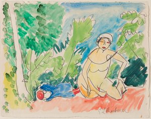 Baigneurs au lac, c.1907 - Ernst Ludwig Kirchner