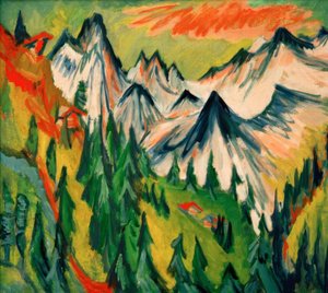 Sommet de montagne - Ernst Ludwig Kirchner