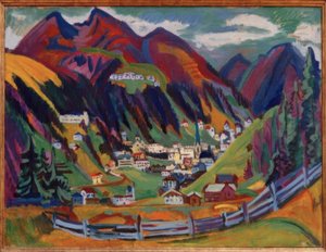 Vue sur Davos - Ernst Ludwig Kirchner