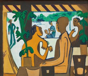 Figures brunes dans un café, 1928-1929 - Ernst Ludwig Kirchner