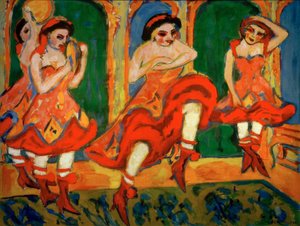 Danseuses de czardas - Ernst Ludwig Kirchner