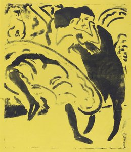Couple dansant - Ernst Ludwig Kirchner