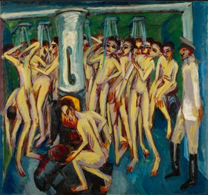 Das Soldatenbad Artillerymen, 1915 - Ernst Ludwig Kirchner