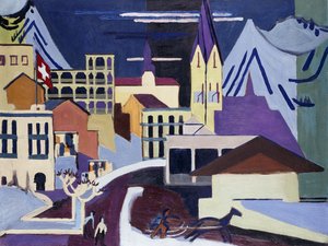 Gare de Davos-Platz, 1931 - Ernst Ludwig Kirchner