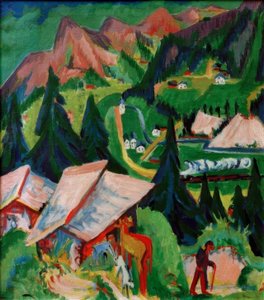Le Junkerboden vu de la Stafel - Ernst Ludwig Kirchner
