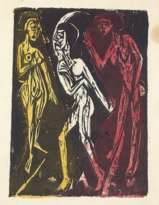 La danse entre les femmes - Ernst Ludwig Kirchner
